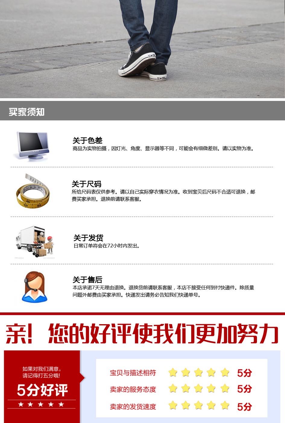 時尚T恤買家須知