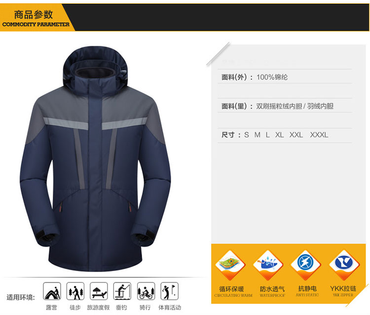 沖鋒衣商品參數(shù)